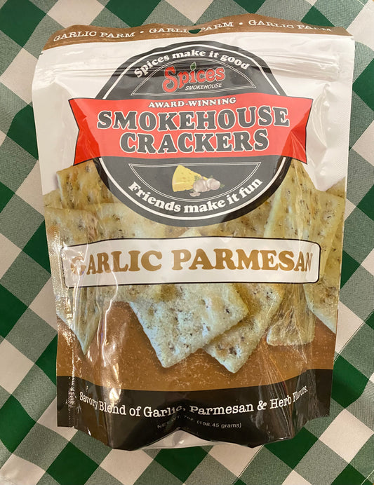 Smokehouse Crackers Garlic Parmesan