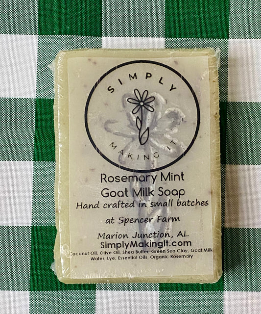 Simply Making It -Rosemary Mint Goat Milk Soap