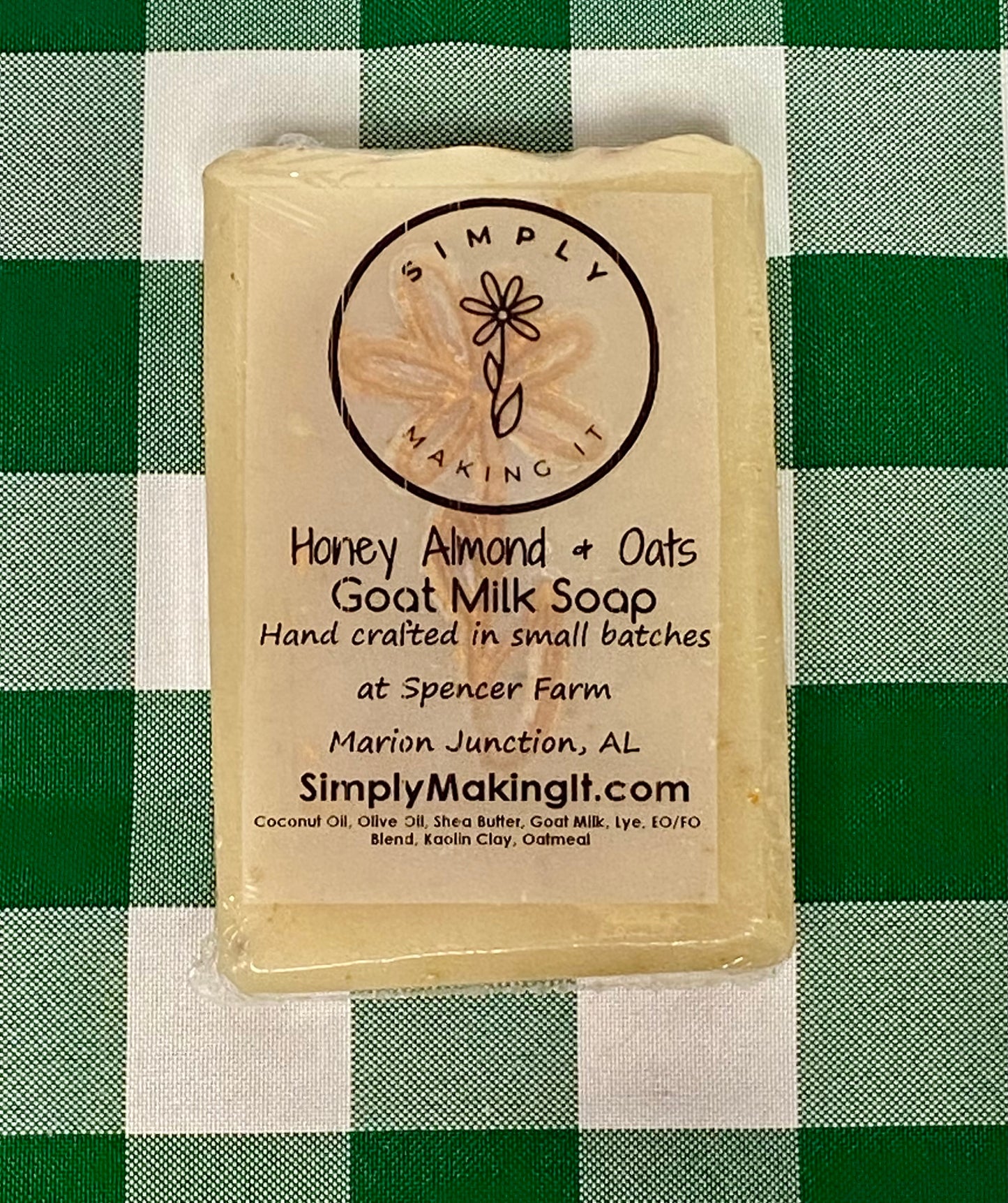 Simply Making It - Honey Almond and Oats Goat Milk Soap