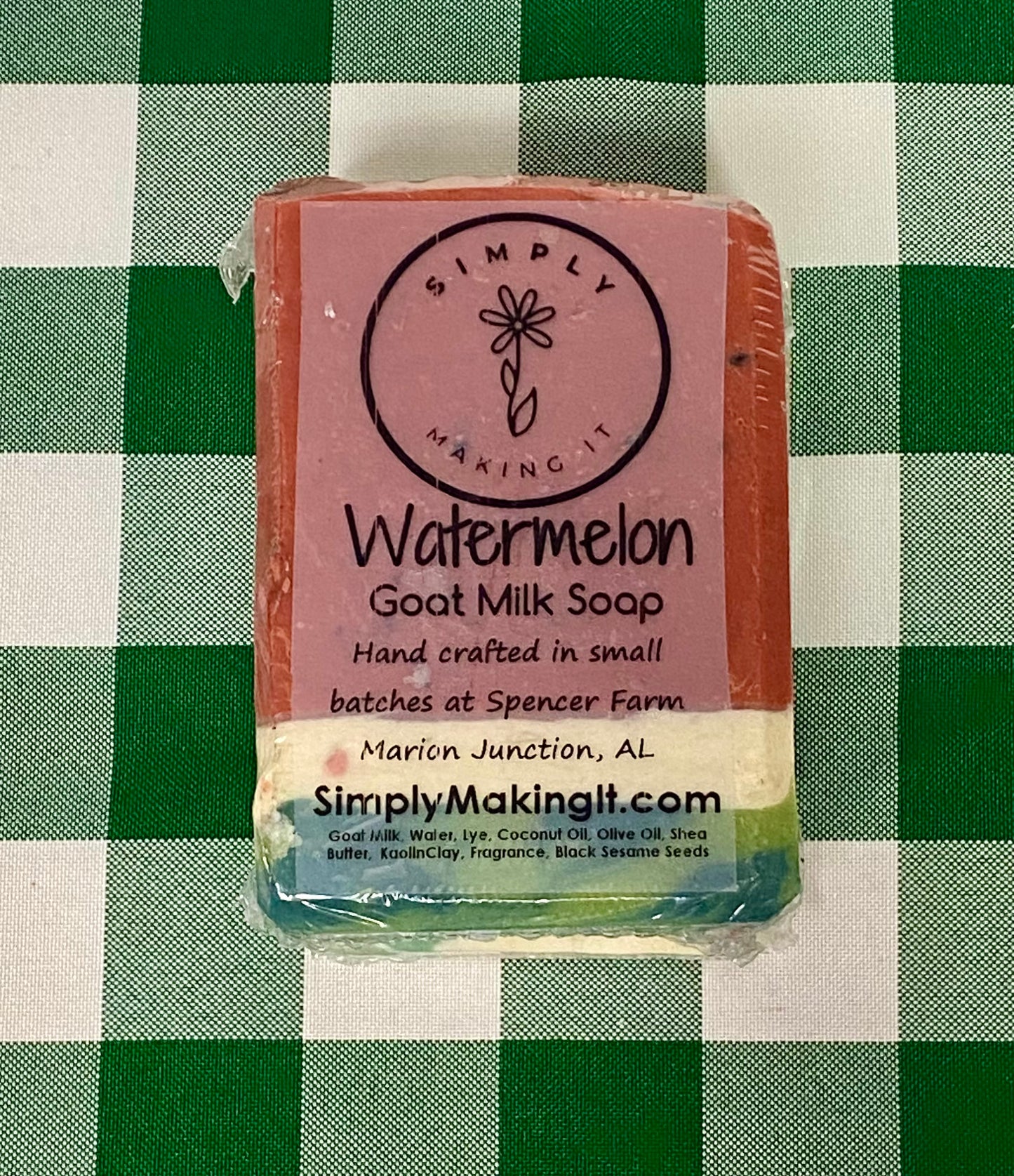 Simply Making It - Watermelon  Goat Milk Soap